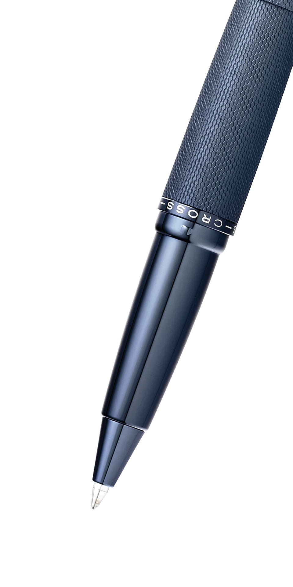ATX® Sandblasted Dark Blue Rollerball Pen.
