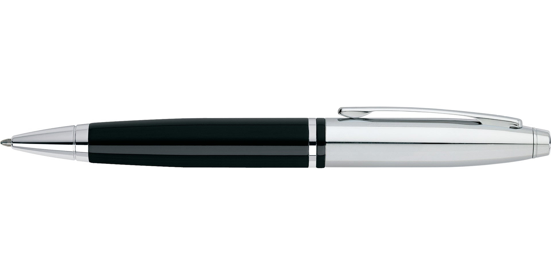 Calais™ Chrome & Black Lacquer Ballpoint Pen.