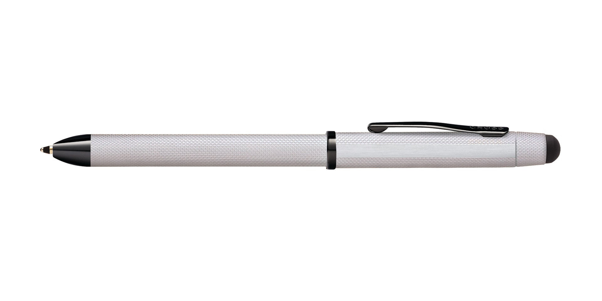 Tech3+™ Brushed Chrome PVD Multifunction Pen.
