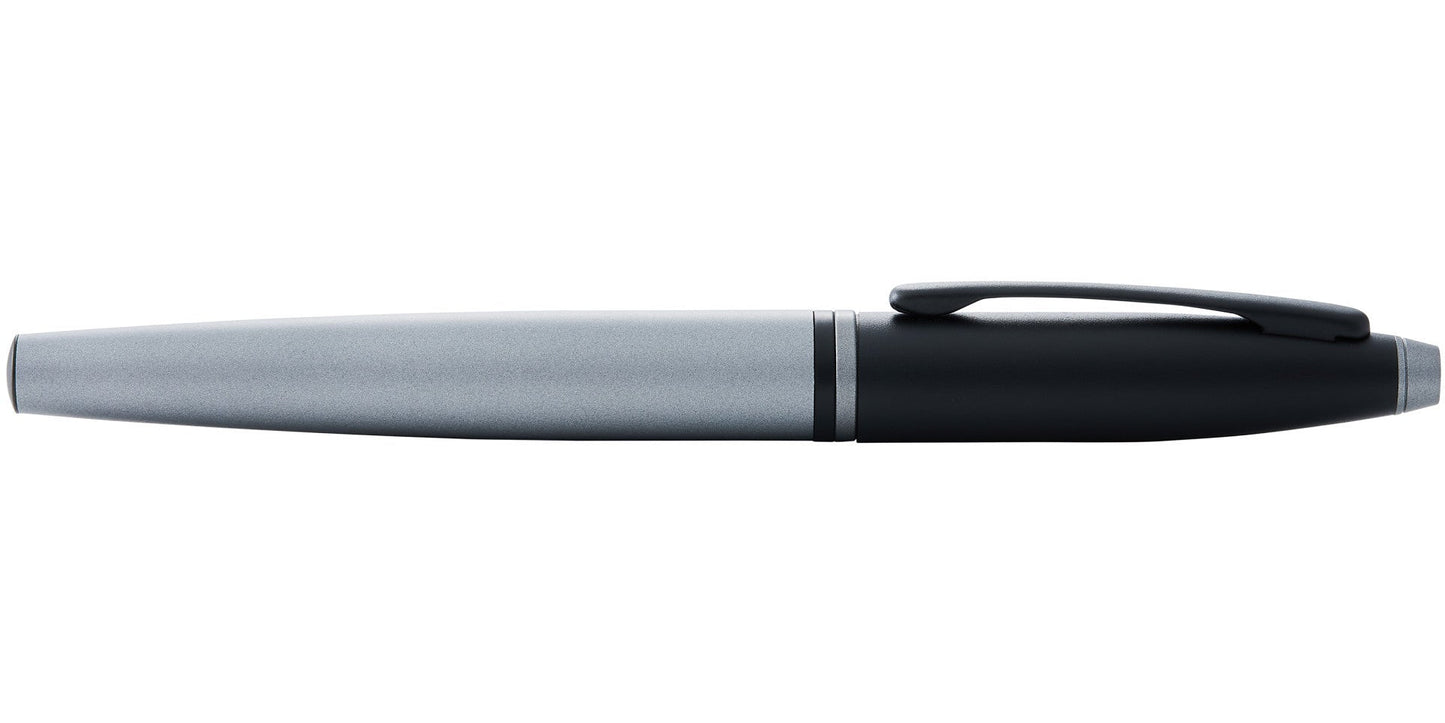 Calais™ Matte Gray and Black Lacquer Rollerball Pen.