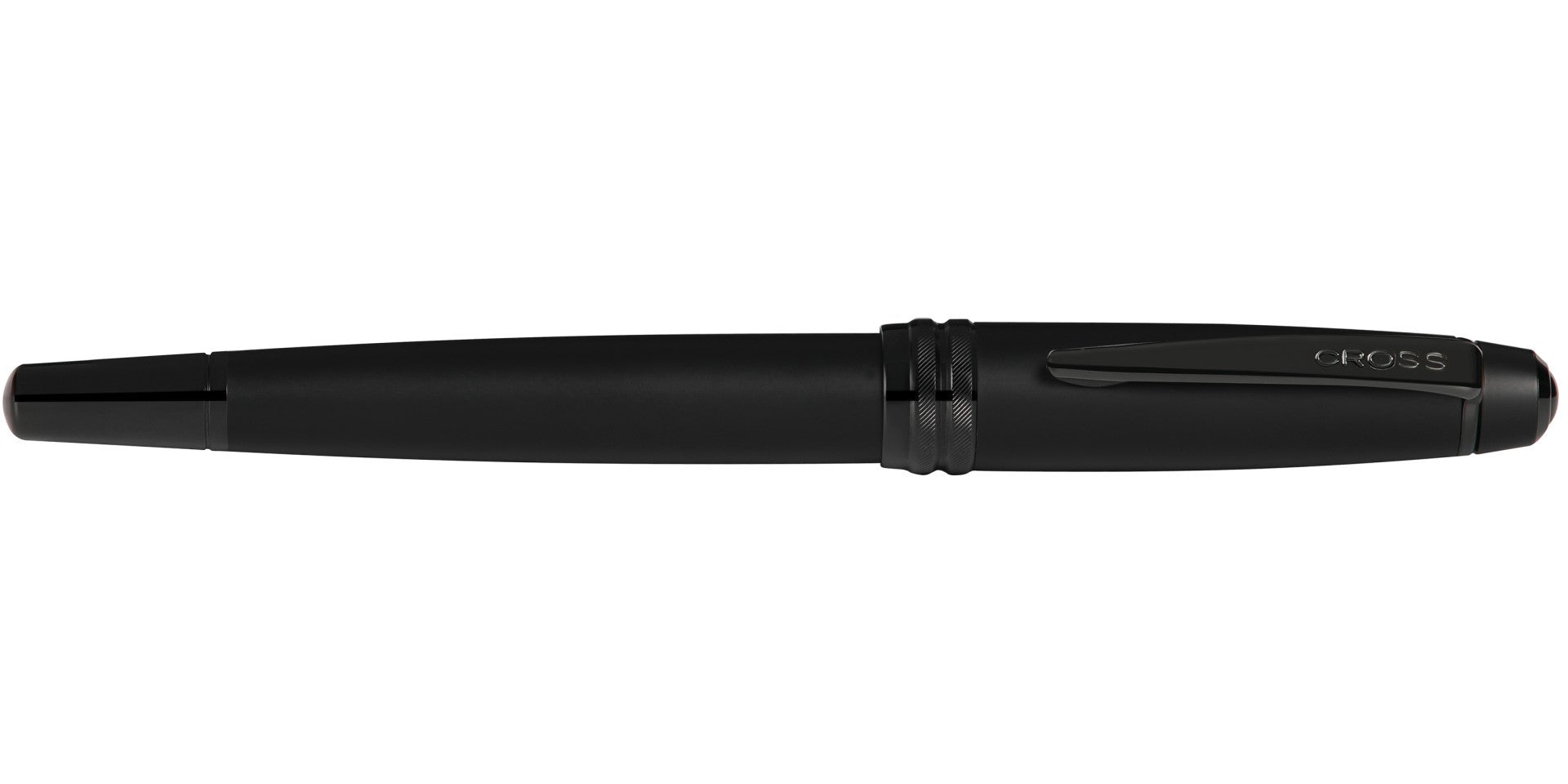 Bailey™ Matte Black Lacquer Stainless Steel Fine Nib Fountain Pen.