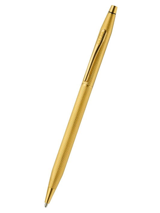 Classic Century® 23KT Gold Plated Engraved Diamond Pattern Ballpoint Pen.