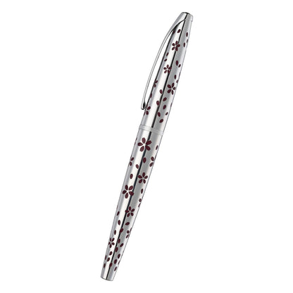 ATX® Cherry Blossom Polished Chrome with Polished Chrome Appointments Rollerball Pen