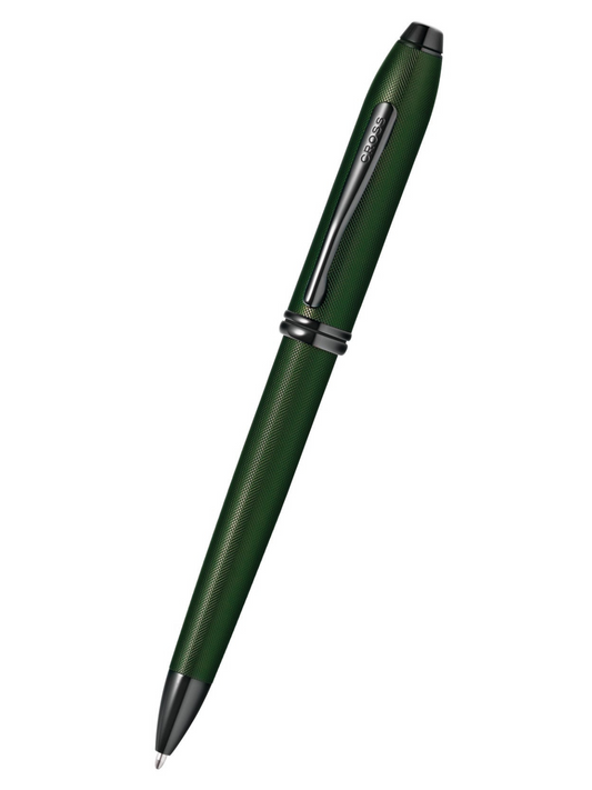 Townsend® Matte Green PVD Micro-knurl Ballpoint Pen.