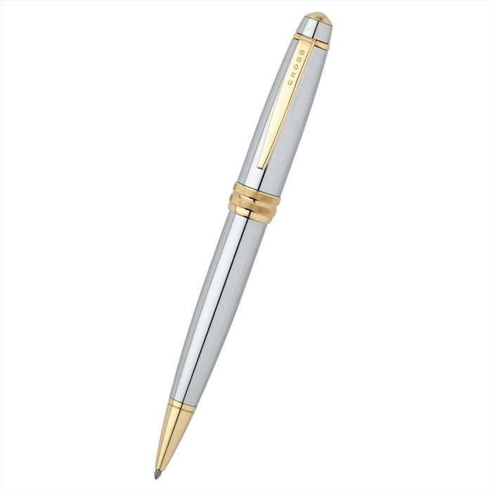 Bailey Medalist Ballpoint Pen with Mocha Saffiano Leather Magnetic Card Holder Gift Set