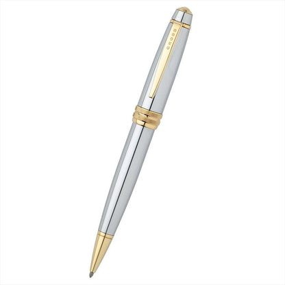 Bailey Medalist Ballpoint Pen with Mocha Saffiano Leather Magnetic Card Holder Gift Set