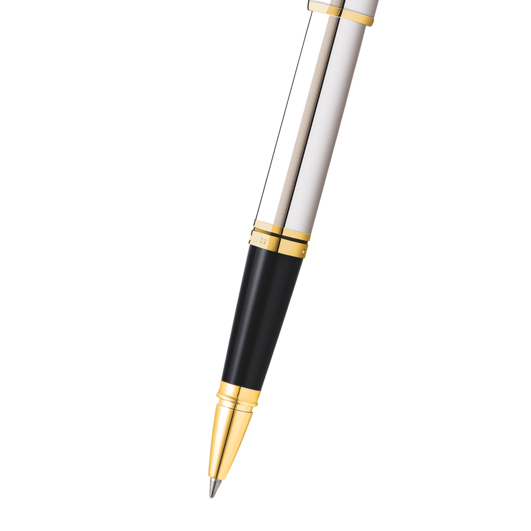 Coventry Polished Chrome with Gold-Tone Rollerball Pen.