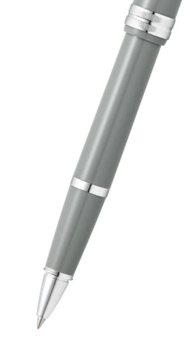 Bailey Light™ Polished Gray Resin Rollerball Pen