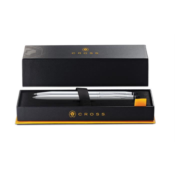 Click™ Chrome Ballpoint Pen and Pencil Gift Set