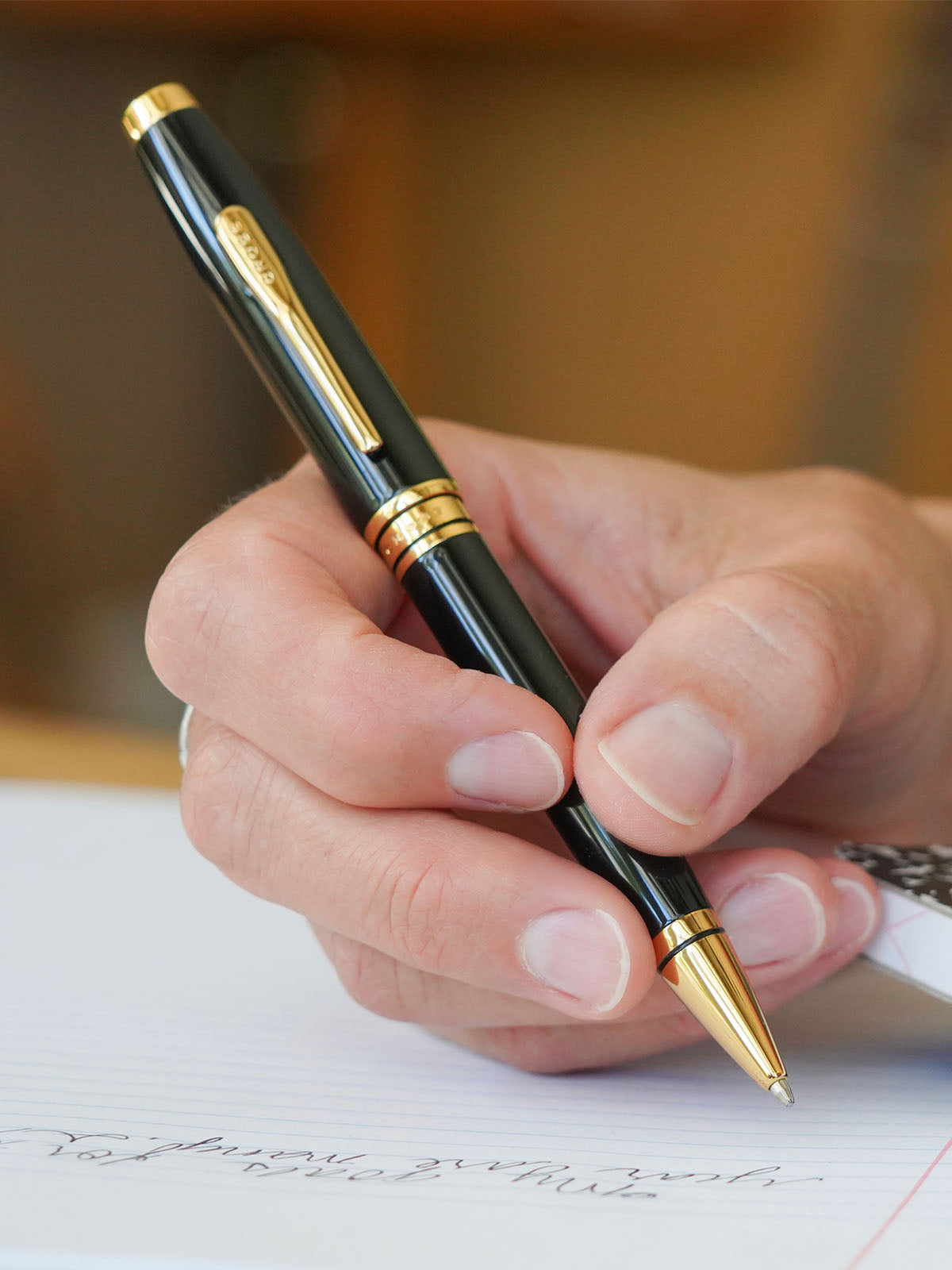 Coventry Black Lacquer with Gold-Tone Ballpoint Pen.