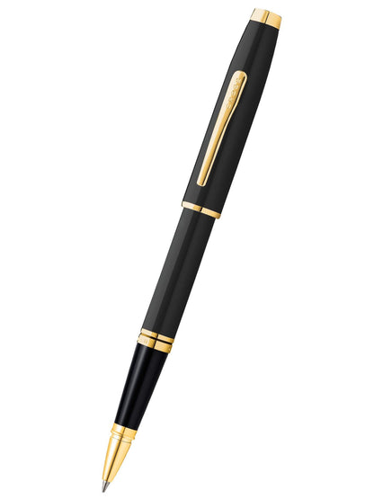 Coventry Black Lacquer with Gold Appointments Rollerball Pen