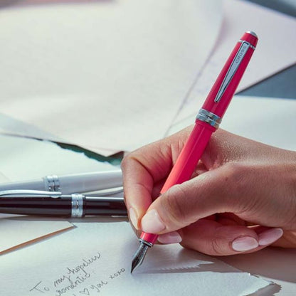 Bailey Light™ Polished Red Resin Fine Nib Fountain Pen