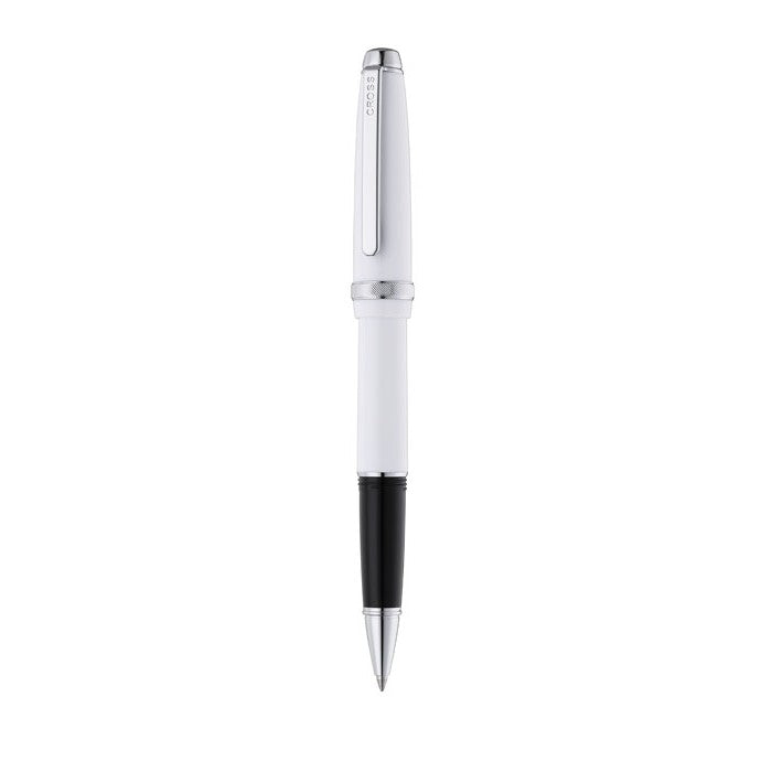 Lume Porcelain White with Polished Chrome Appointments Ballpoint Pen & Fountain Pen (Medium) Gift Set