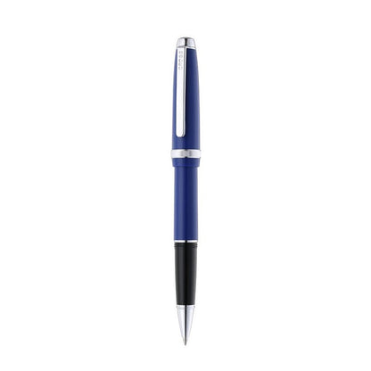 Lume Deep Sea Blue with Polished Chrome Appointments Ballpoint Pen & Rollerball Gift Set