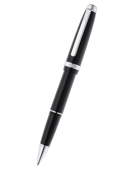 Lume Obsidian Black with Polished Chrome Appointments Rollerball Pen