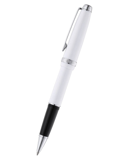 Lume Porcelain White with Polished Chrome Appointments Rollerball Pen