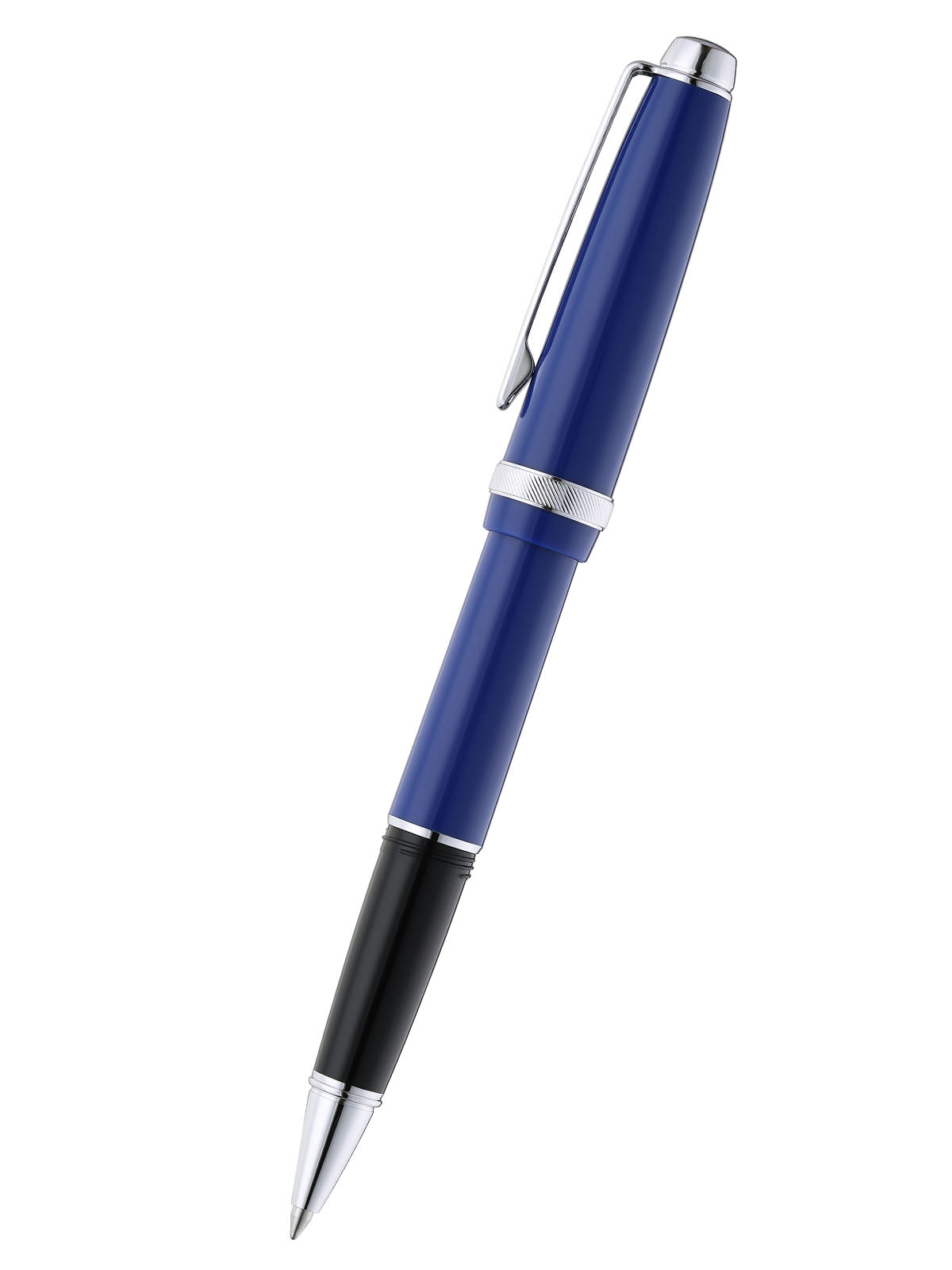 Lume Deep Sea Blue with Polished Chrome Appointments Rollerball Pen