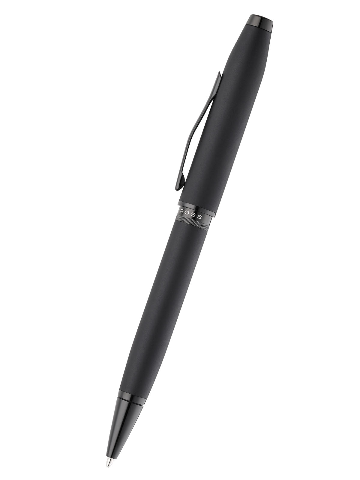 Foundry Matte Black Lacquer with PVD Black Appointments Ballpoint Pen