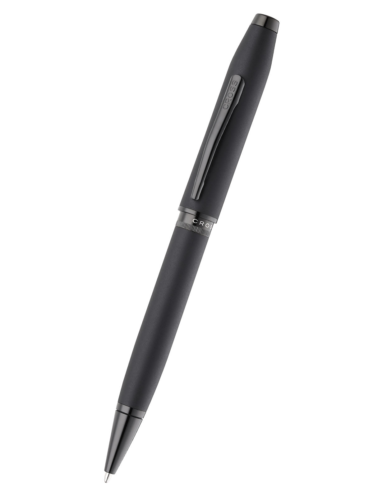 Foundry Matte Black Lacquer with PVD Black Appointments Ballpoint Pen