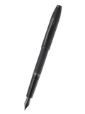 Foundry Matte Black Lacquer with PVD Black Appointments and Black PVD coated Medium Nib Fountain Pen
