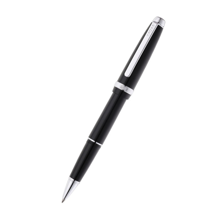 Lume Obsidian Black with Polished Chrome Appointments Ballpoint Pen & Rollerball Gift Set