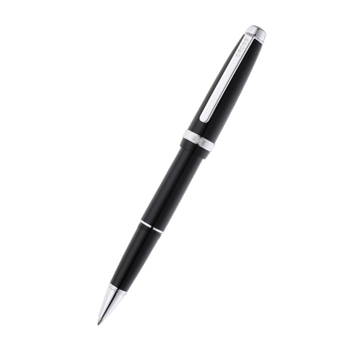 Lume Obsidian Black with Polished Chrome Appointments Ballpoint Pen & Rollerball Gift Set