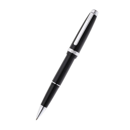 Lume Obsidian Black with Polished Chrome Appointments Ballpoint Pen & Rollerball Gift Set