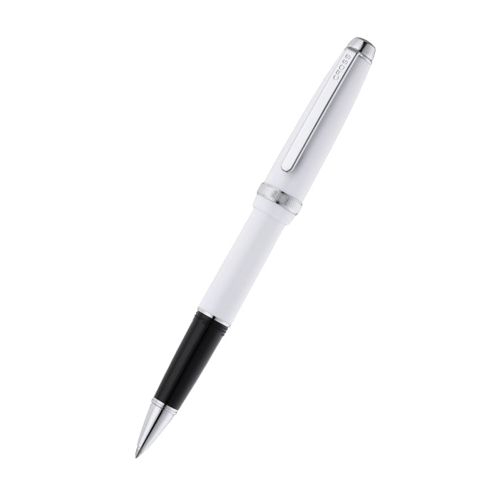 Lume Porcelain White with Polished Chrome Appointments Ballpoint Pen & Rollerball Gift Set