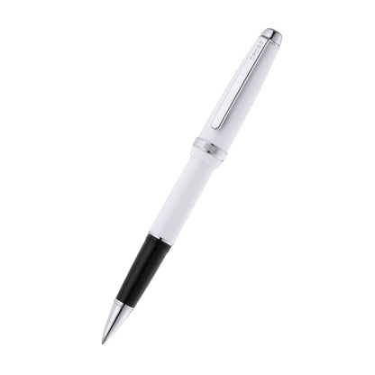 Lume Porcelain White with Polished Chrome Appointments Ballpoint Pen & Rollerball Gift Set