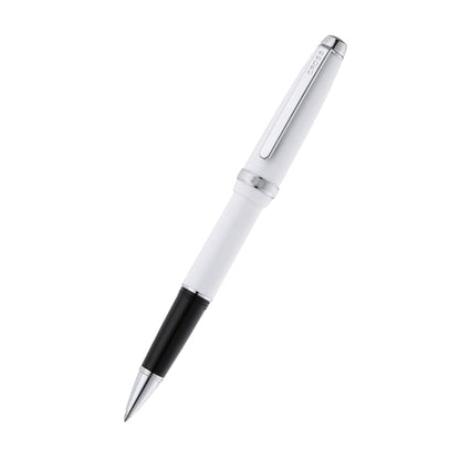 Lume Porcelain White with Polished Chrome Appointments Ballpoint Pen & Rollerball Gift Set