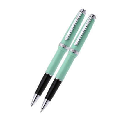 Lume Seafoam with Polished Chrome Appointments Ballpoint Pen & Rollerball Gift Set