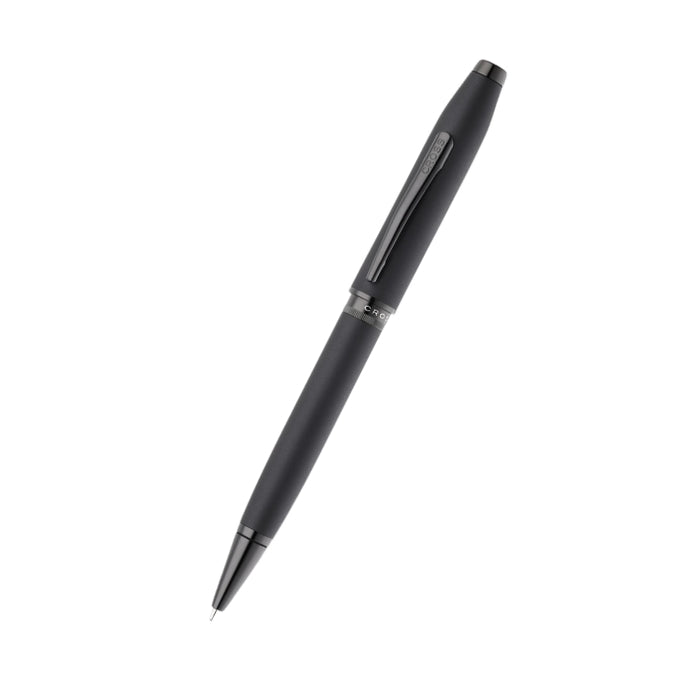 Foundry Matte Black Lacquer with PVD Black Appointments Ballpoint Pen & Fountain Pen (Medium) Gift Set