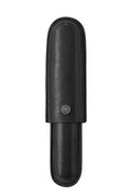 Classic Black Leather Cigar Style Single Pen Case