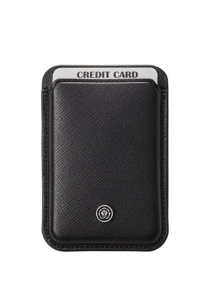 Black cardholder with 'Credit Card' label on a white background