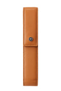 Mocha Leather Magnetic Single Pen Case