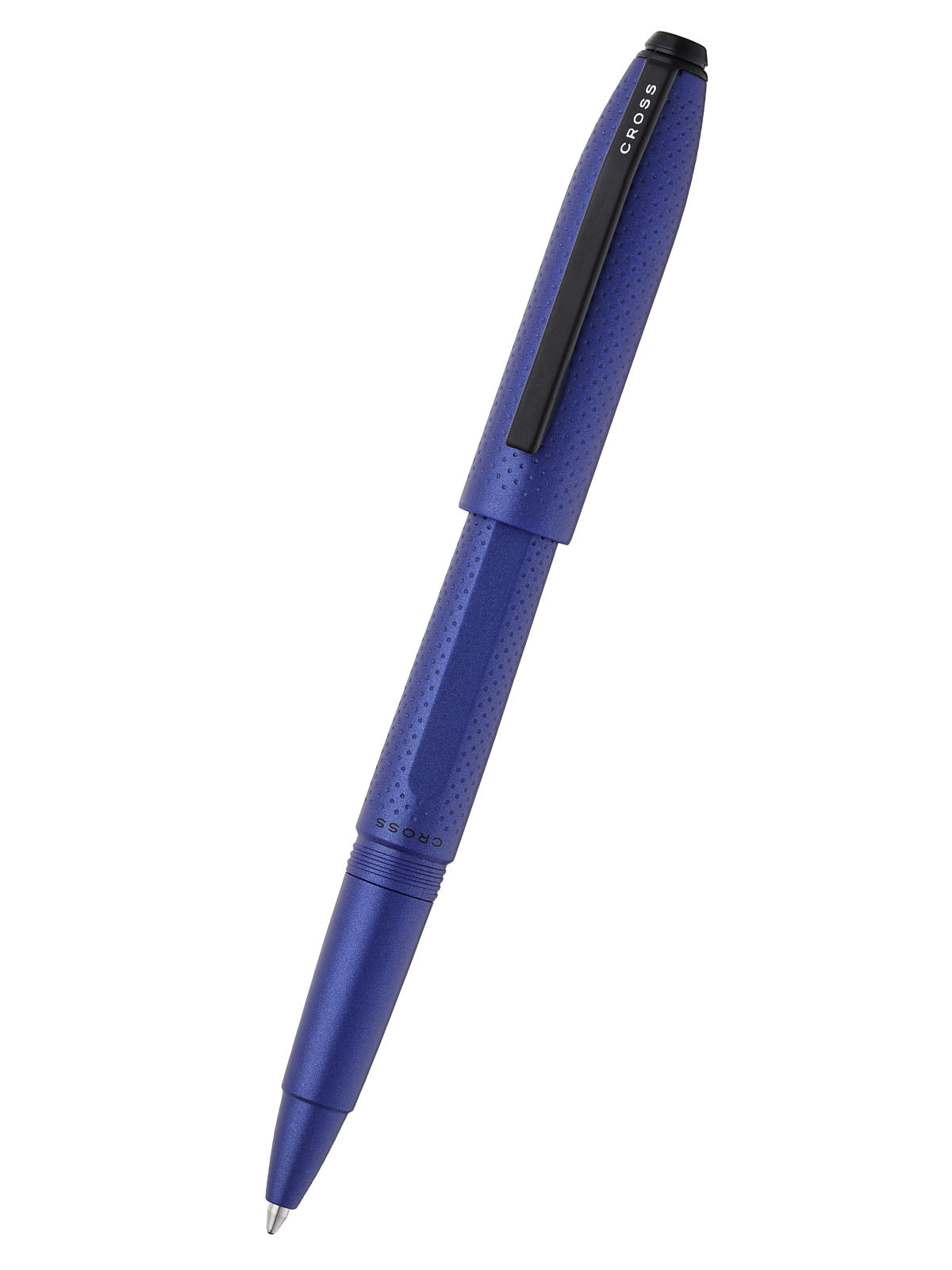 Prism Deep Sea Blue Resin with Polished Black Appointments Jumbo Ballpoint Pen