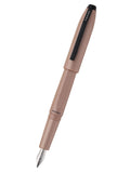 Prism Mocha Resin with Polished Chrome Stainless Steel Fine Nib Fountain Pen