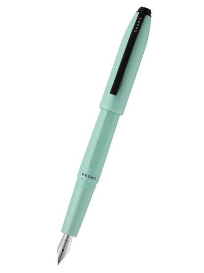 Prism Seafoam Resin with Polished Chrome Stainless Steel Medium Nib Fountain Pen