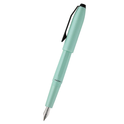 Prism Seafoam Resin with Polished Chrome Stainless Steel Medium Nib Fountain Pen