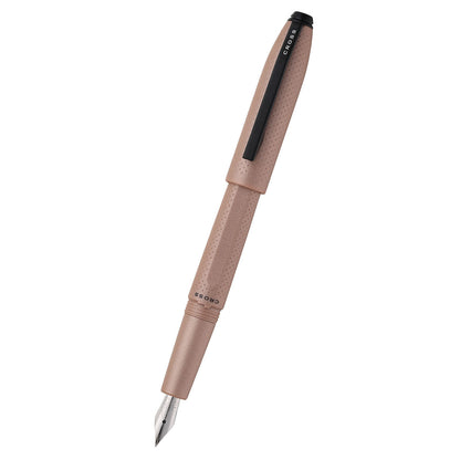 Prism Mocha Resin with Polished Chrome Stainless Steel Medium Nib Fountain Pen