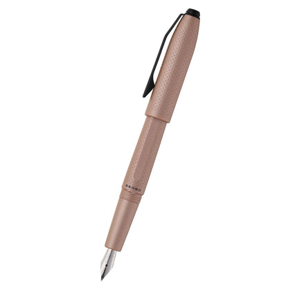 Prism Mocha Resin with Polished Chrome Stainless Steel Fine Nib Fountain Pen