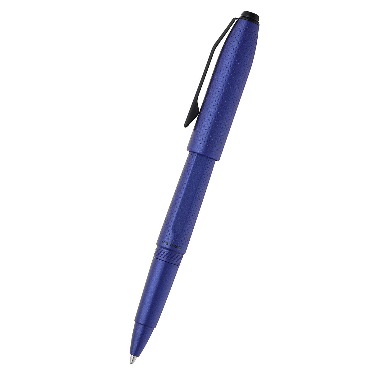 Prism Deep Sea Blue Resin with Polished Black Appointments Jumbo Ballpoint Pen