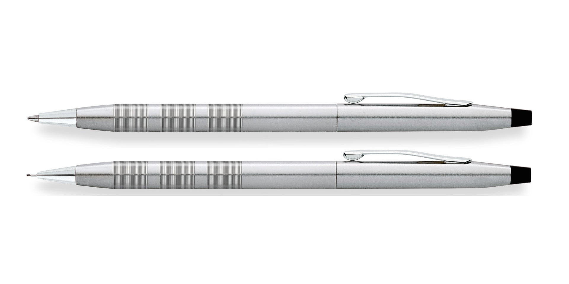 Classic Century® Satin Chrome Ballpoint Pen & 0.7MM Pencil Set.