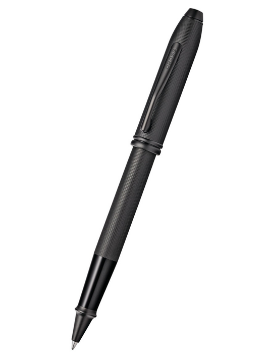 Townsend® Black PVD Micro-knurl Rollerball Pen.
