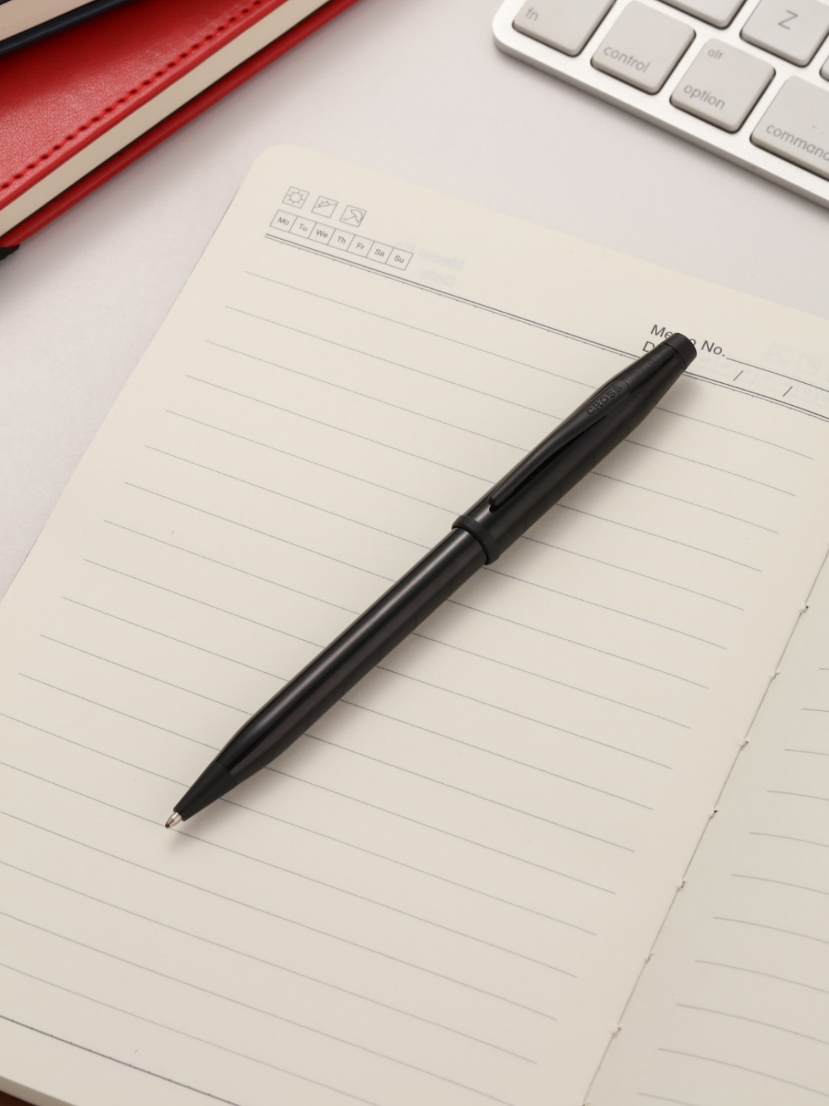 Century® II Glossy Black Lacquer with Matte Black PVD Appointments Ballpoint Pen