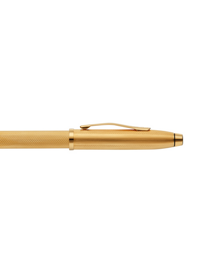 Century® II Polished 23KT Gold-plated Engraved Diamond Pattern Selectip Rollerball Pen