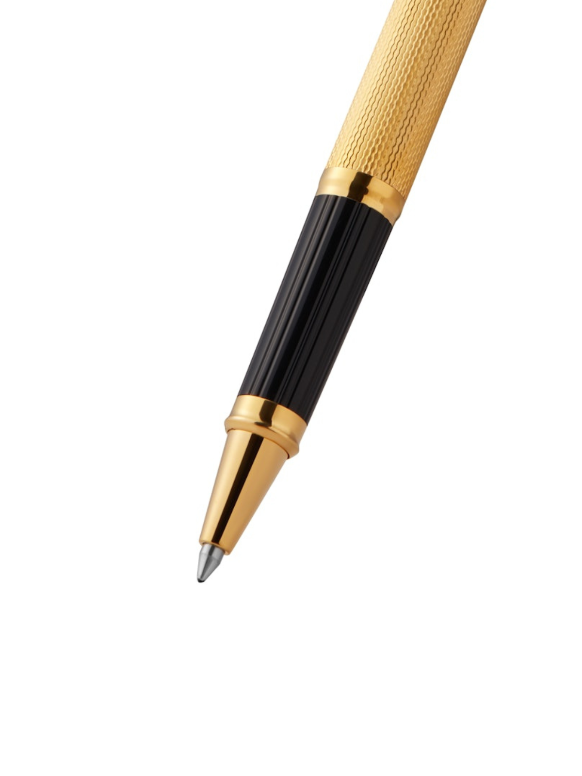 Century® II Polished 23KT Gold-plated Engraved Diamond Pattern Selectip Rollerball Pen