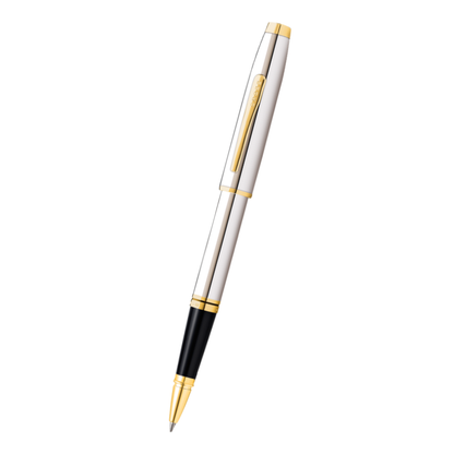 Coventry Polished Chrome with Gold-Tone Rollerball Pen.