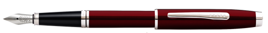 Coventry Red Lacquer Fine Nib Fountain Pen.
