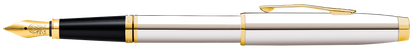 Coventry Polished Chrome with Gold-Tone Fine Nib Fountain Pen.